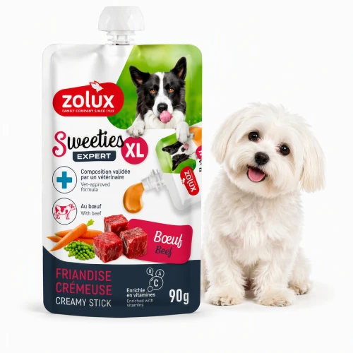 ZOLUX SWEETIES Kremowy przysmak XL z wołowiną dla psa 90G