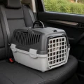 ZOLUX Transporter dla psa, kota GULLIVER 1 plastikowe drzwi kol.szary