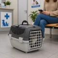 ZOLUX Transporter dla psa, kota GULLIVER 1 plastikowe drzwi kol.szary