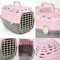 ZOLUX Transporter dla psa, kota do 6kg HORIZON 1 plastikowe drzwi różowy