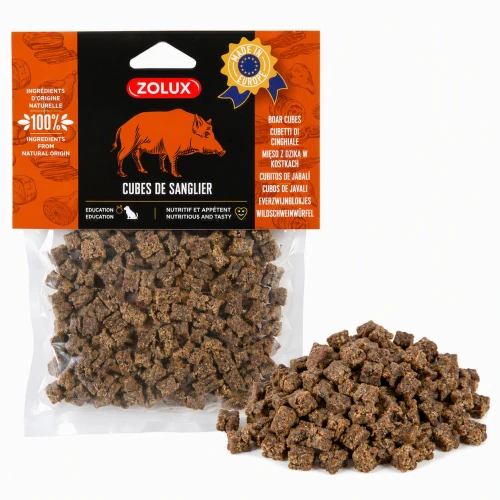 ZOLUX Przysmak naturalny dla psa Kostki z dzika 100 g