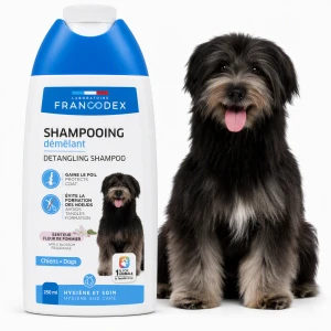 FRANCODEX Szampon dla psa 2w1 ułatwiający rozczesywanie 250 ml