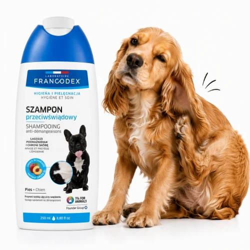 FRANCODEX PL Szampon dla psa przeciwświądowy, bez parabenów 250 ml
