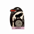 FLEXI Smycz automatyczna dla psa SELECT taśma 7m jasny szary do 25kg