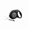 Smycz automatyczna dla psa FLEXI SELECT taśma 7m do 25kg czarna
