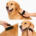 ZOLUX Gumowa szczotka drewniana dla psa do masażu DOG SALON