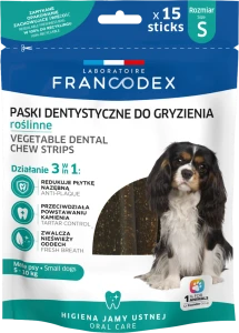 FRANCODEX Paski do gryzienia S na brzydki zapach z pyska 228 g 15 szt.