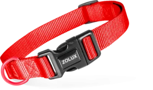 Obroża dla psa ZOLUX nylonowa czerwona 21-36 cm/10 mm