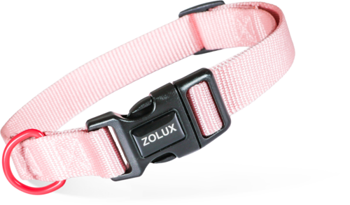 ZOLUX Obroża nylonowa dla psa 21-36cm Różowa Klamra Regulowana