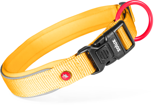 ZOLUX Obroża dla psa z nylonu premium 30-35 cm/15 mm XS kol. żółty