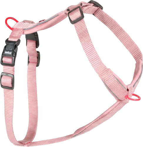 ZOLUX Szelki dla psa z nylonu premium 50-74 cm/20 mm M kol. różowy