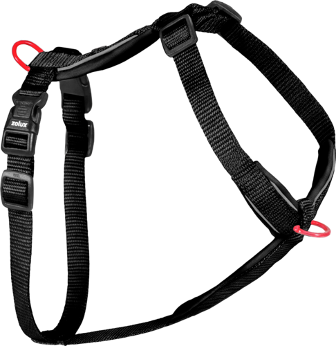 ZOLUX Szelki dla psa z nylonu premium 50-74 cm/20 mm M kol. czarny