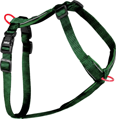 Szelki dla psa ZOLUX nylonowe premium 38-56 cm S zielone