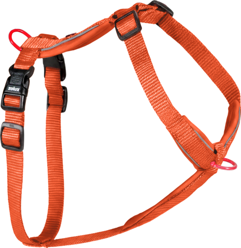 ZOLUX Szelki dla psa z nylonu premium 50-74 cm/20 mm M kol. rdzawy