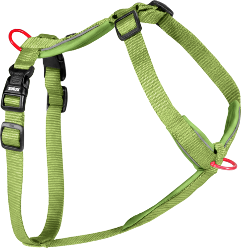ZOLUX Szelki dla psa z nylonu premium 50-74 cm/20 mm M kol. jasnozielony