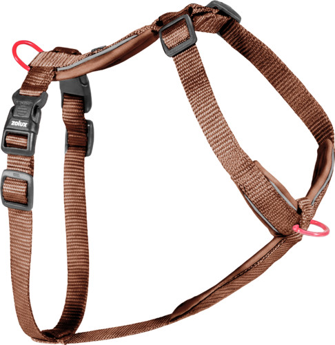 ZOLUX Szelki dla psa z nylonu premium 30-40 cm/15 mm XS kol. mocha