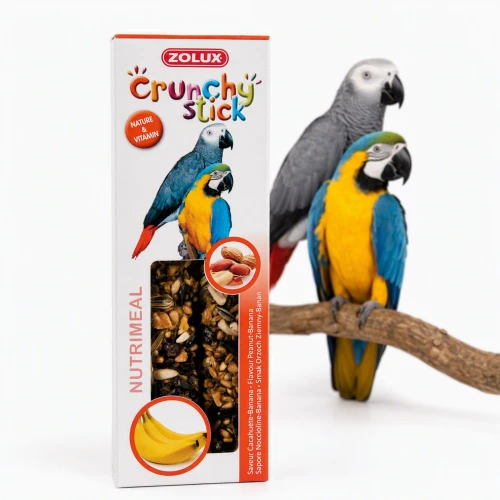 ZOLUX Kolba Crunchy Stick duża papuga orzech ziemny banan 115 g