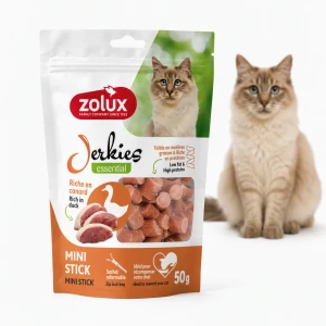 ZOLUX Jerkies przysmak dla kota z kaczką 50G - zdrowa nagroda
