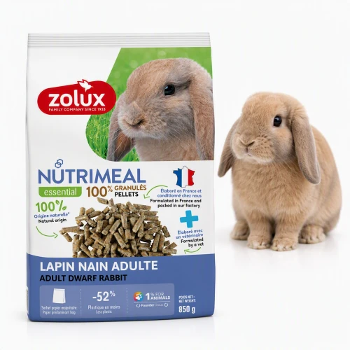 ZOLUX Karma granulat dla królika miniaturki adult NUTRIMEAL 4 850g