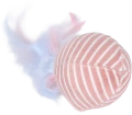 ZOLUX Zabawka dla kota piłka z piórkami MALO 4cm różowa 580871ROS