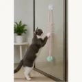 ZOLUX Zabawka dla kota MALO pompon sprężyna 80cm różowa zawieszka
