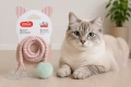 ZOLUX Zabawka dla kota MALO pompon sprężyna 80cm różowa zawieszka