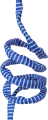 ZOLUX Zabawka dla kota MALO pompon sprężyna zawieszana 80cm niebieski