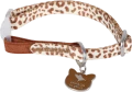 ZOLUX Obroża dla kota z zawieszką 20-30 cm WILD moka