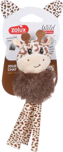 ZOLUX Zabawka dla kota żyrafa WILD mokka 17cm