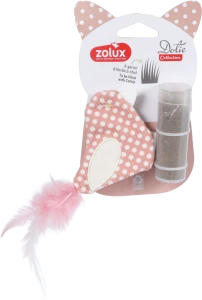 ZOLUX Zabawka dla kota ptaszek z kocimiętką DOTIE różowy 7,5cm