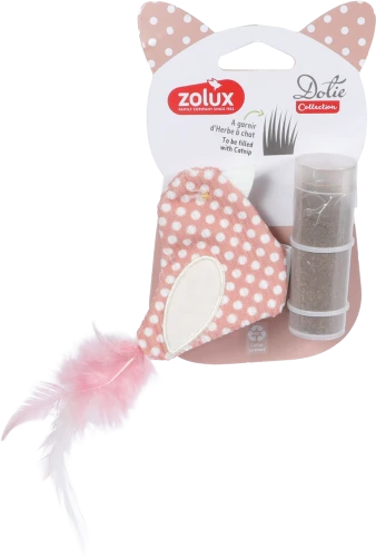 ZOLUX Zabawka dla kota ptaszek z kocimiętką DOTIE różowy 7,5cm