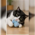 ZOLUX Zabawka dla kota mysz DOTIE niebieska 10cm