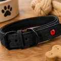 ZOLUX Obroża skórzana dla psa komfort 30 cm czarna neopren