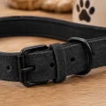 ZOLUX Obroża skórzana dla psa komfort 30 cm czarna neopren