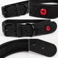 ZOLUX Obroża dla psa skórzana komfort 40 cm/16 mm czarna