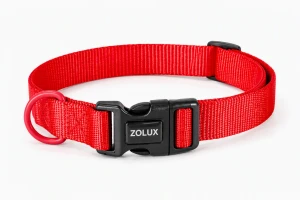 Obroża dla psa ZOLUX nylonowa czerwona 21-36 cm/10 mm