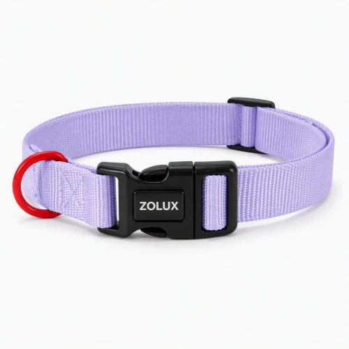 ZOLUX obroża dla psa klasyczna liliowa 26-39 cm/15 mm