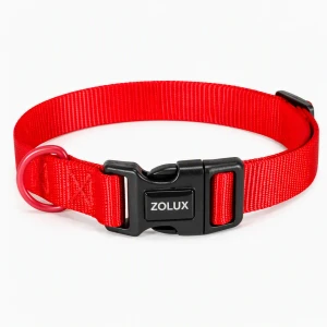 ZOLUX Obroża dla psa nylonowa czerwona 37-58 cm/25 mm