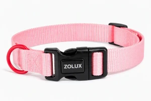 ZOLUX Obroża dla psa nylonowa 37-58 cm/25 mm różowa