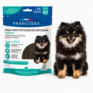 FRANCODEX Paski do gryzienia XS na brzydki zapach z pyska 114 g 15 szt.