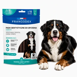 FRANCODEX Paski do gryzienia L na brzydki zapach z pyska 502,5 g 15 szt.