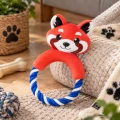 ZOLUX Zabawka pluszowa dla psa, Panda ze sznurkiem "Calinou" 25,5 cm