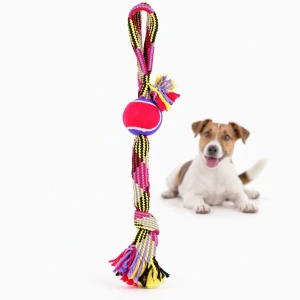 ZOLUX Zabawka sznurowa dla psa z piłką tenisową, lasso 55 cm