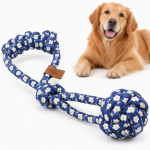 ZOLUX Zabawka dla psa szarpak węzeł sznur BLUE FLOWER 39cm