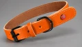 ZOLUX Obroża skórzana klasyczna dla psa 40cm/16mm pomarańczowa