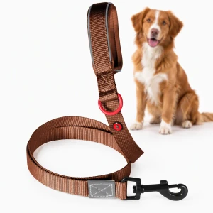 ZOLUX Smycz dla psa nylonowa premium 1.2m/20mm, mocha