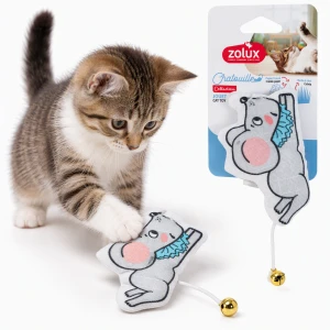 ZOLUX Zabawka dla kota dzwonek kocimiętka mysz kołnierzyk CHATOUILLE 6cm
