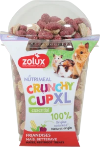 ZOLUX Naturalne przysmaki dla gryzoni i królików CRUNCHY CUP XL Serca 220g