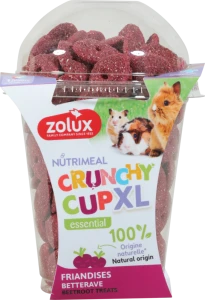 ZOLUX Naturalne przysmaki dla gryzoni i królików CRUNCHY CUP XL Burak 260g