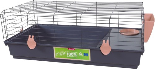 ZOLUX Klatka dla królika miniaturowego i kawii domowej EHOP 100 cm, różowa